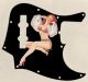 Pin Up Girl Billowed Sleeves Black