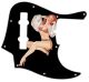 Pin Up Girl Billowed Sleeves Black