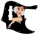 Pin Up Girl Billowed Sleeves Black