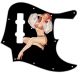 Pin Up Girl Billowed Sleeves Black