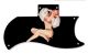 Pin Up Girl Billowed Sleeves Black