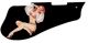 Pin Up Girl Billowed Sleeves Black
