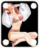 Pin Up Girl Billowed Sleeves