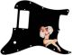 Pin Up Girl Billowed Sleeves Black
