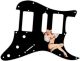 Pin Up Girl Billowed Sleeves Black