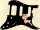 Pin Up Girl Billowed Sleeves Black - HSS Shawbucker Elite Strat