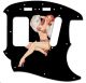 Pin Up Girl Billowed Sleeves BK