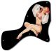 Pin Up Girl Billowed Sleeves Black