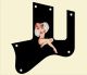 Pin Up Girl Billowed Sleeves Black