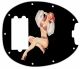 Pin Up Girl Billowed Sleeves Black