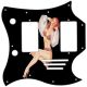 Pin Up Girl Billowed Sleeves Black