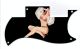 Pin Up Girl Billowed Sleeves Black