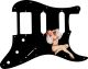 Pin Up Girl Billowed Sleeves Black