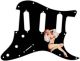 Pin Up Girl Billowed Sleeves Black