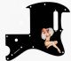 Pin Up Girl Billowed Sleeves Black