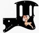 Pin Up Girl Billowed Sleeves Black