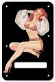 Pin Up Girl Billowed Sleeves BK