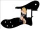 Pin Up Girl Black Negligee Black - '72 ReIssue Custom Tele