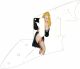 Pin Up Girl Black Negligee WH