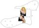 Pin Up Girl Black Negligee WH - Vintera '70s Tele Custom