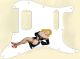 Pin Up Girl Black Negligee WH