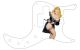 Pin Up Girl Black Negligee WH