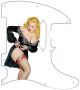Pin Up Girl Black Negligee White - American Elite Tele