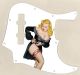 Pin Up Girl Black Negligee WH