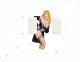 Pin Up Girl Black Negligee WH