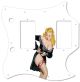 Pin Up Girl Black Negligee WH
