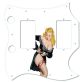 Pin Up Girl Black Negligee WH