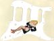 Pin Up Girl Black Negligee White - HSS Shawbucker Elite Strat