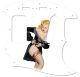 Pin Up Girl Black Negligee WH