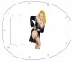 Pin Up Girl Black Negligee WH