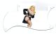 Pin Up Girl Black Negligee WH
