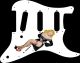 Pin Up Girl Black Negligee WH - Vintera '60s Strat