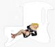 Pin Up Girl Black Negligee WH