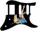 Pin Up Girl Blue Dress BK