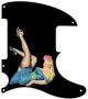 Pin Up Girl Blue Dress BK