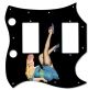 Pin Up Girl Blue Dress BK
