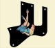 Pin Up Girl Blue Dress BK