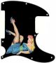 Pin Up Girl Blue Dress BK - Avril Lavigne Tele