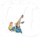 Pin Up Girl Blue Dress WH