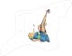 Pin Up Girl Blue Dress WH