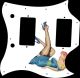 Pin Up Girl Blue Dress WH