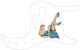 Pin Up Girl Blue Dress WH