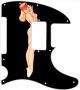 Pin Up Girl Dynamite Black - 8 Hole H Tele