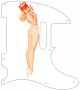 Pin Up Girl Dynamite White - 8 Hole NPS Tele