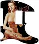 Pin Up Girl Eye Mask Black - 8 Hole H Tele