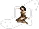 Pin Up Girl Gold Dress White - Vintera '70s Tele Deluxe